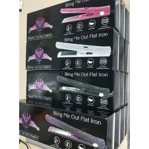 JewelZ Hair RootZ and Follicles LLC Bling Flat Iron