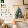 thumbnail image 1 of Jeweled 3D Christmas Tree Framed Art,2026 Latest Sparkling Crystal Xmas Tree DIY Craft Set, Easy-to-Make Glowing Hanging Ornaments, Calming Creative Hobby for Craft Lovers(Purple Faceted), 1 of 7