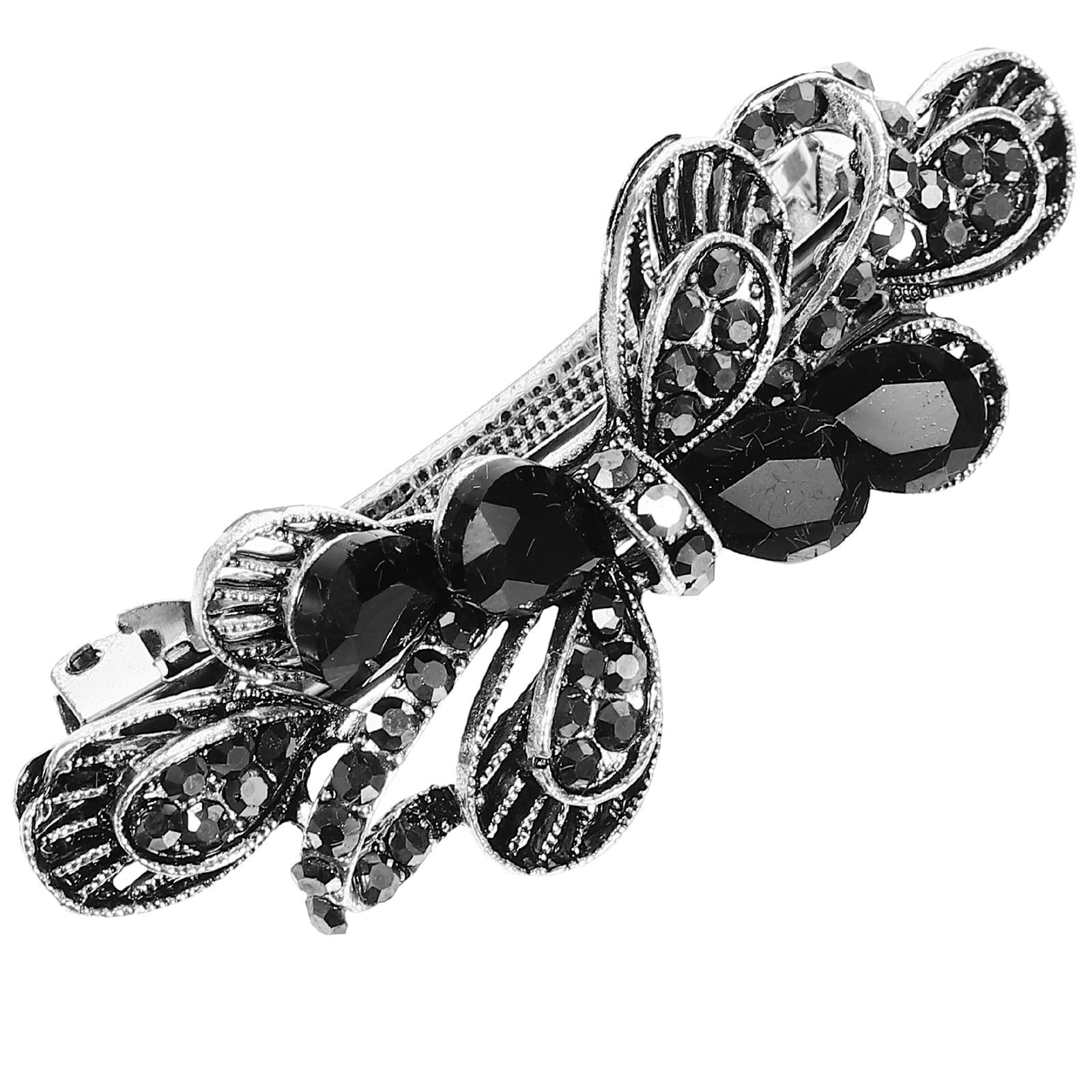 Jeweled Barrette Rhinestone Barrette Luxury Sparkly Hair Clips Fashion Accessory for Women