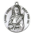 thumbnail image 1 of Jeweled Cross JC-115/1MFT St. Lucy Medal, 1 of 1
