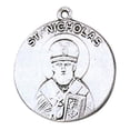 thumbnail image 1 of Jeweled Cross JC-144/1MFT St. Nicholas Medal, 1 of 1