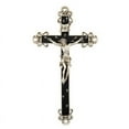 thumbnail image 1 of Jeweled Cross JC-7003-E Crucifix with Floral Design - Jet, 1 of 7