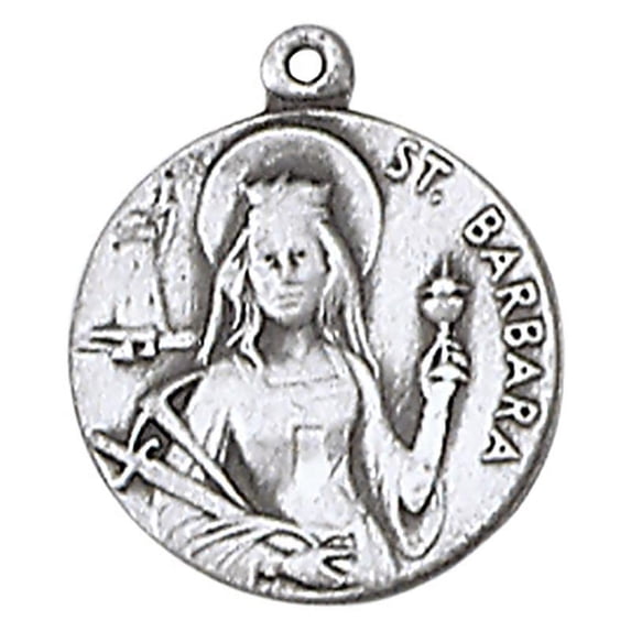 Jeweled Cross JC-84/1MFT St. Barbara Medal