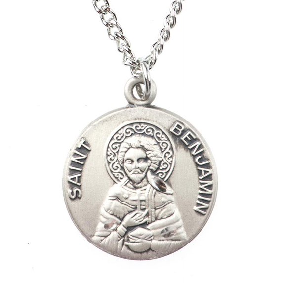Jeweled Cross JC-9464/MCB St. Benjamin Medal on Cord