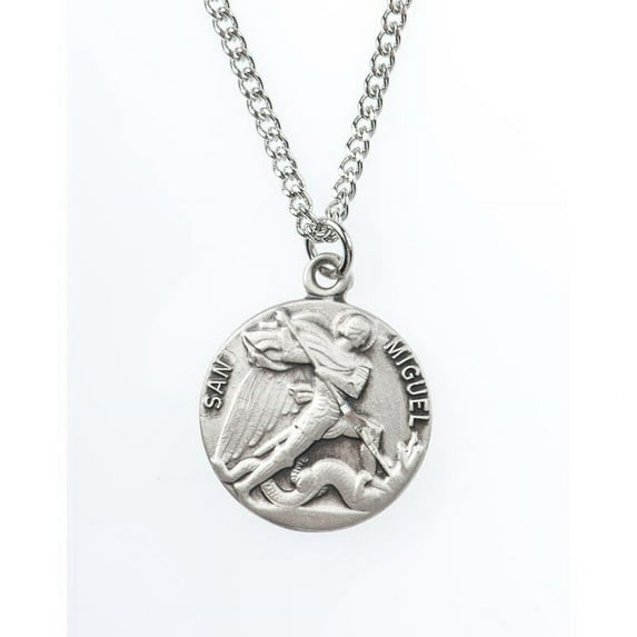 Jeweled Cross JC-9470/1MFT St. Miguel Medal on Chain