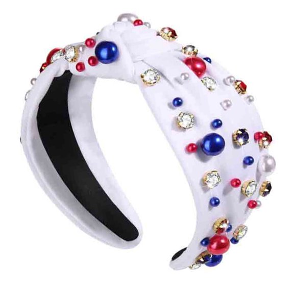 Jeweled Hair Hoop for Women and Girls Stylish Accessory Multipurpose Headbands Wedding Prom Photo Props