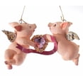 thumbnail image 1 of Jeweled Heart Cupigs Pigs with Wings Christmas Holiday Ornament 6 Inches, 1 of 1