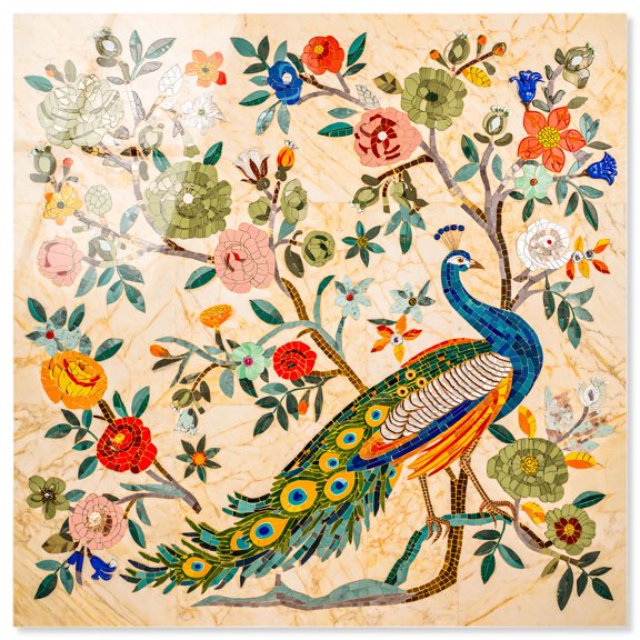 Jeweled King II Acrylic Print Living Room Wall Art by Art Remedy, Ready to Hang, 12 x 12