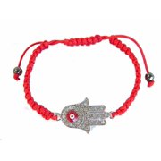 Jeweled Red Hamsa Hand Bracelet