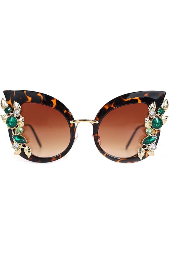 Jeweled Sunglasses, Funky Butterfly Shaped Sunglasses, Rhinestone Sunglasses for Women