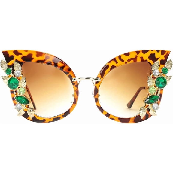 Jeweled Sunglasses, Funky Butterfly Shaped Sunglasses,  Rhinestone Sunglasses for Women