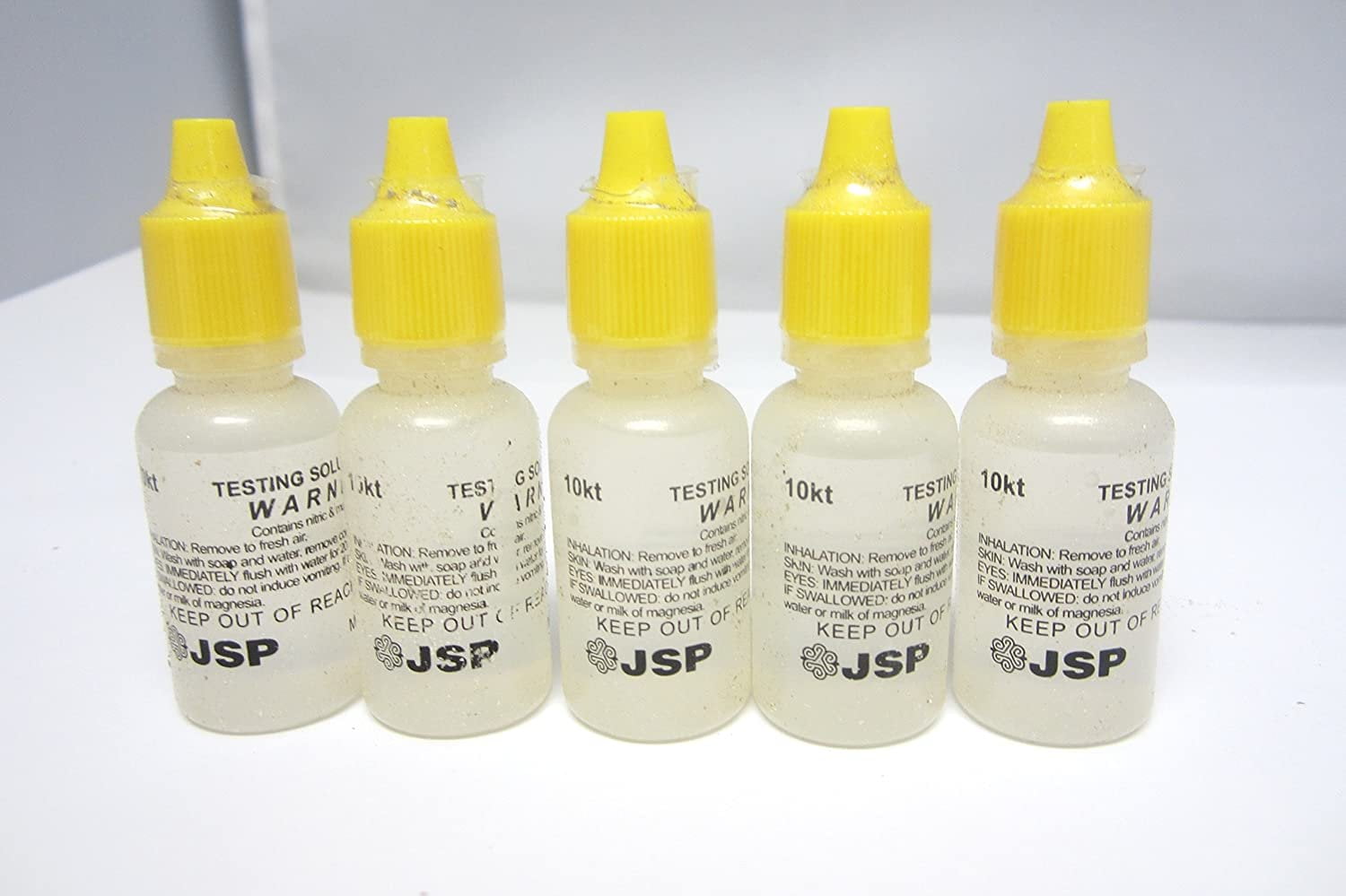 Jeweler's 10K Gold Testing Solution - 12g - 5 Bottles