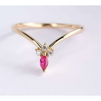 Jewelerix 1 CT Moissanite Diamond Engagement Ring Brilliant Plated Yellow/Rose Gold Ring Proposal Mother's Day Gift