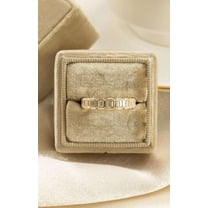 Jewelerix 14K Vermeil Yellow Gold Ring 2.50 CT Emerald Cut Ring Moissanite Diamond Engagement Ring Brilliant Handmade Jewelry Anniversary Gift Band