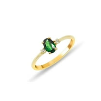 Jewelerix 14K Plated Gold Moissanite Diamond Engagement Ring 1.50 Beautiful Oval Cut Ring Forever One Her Birthday Gift Ring