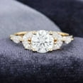 thumbnail image 1 of Jewelerix 14K Yellow Gold Ring 2 CT Round Cut Ring Moissanite Diamond Engagement Ring Unique Promise Rings for Her, 1 of 5