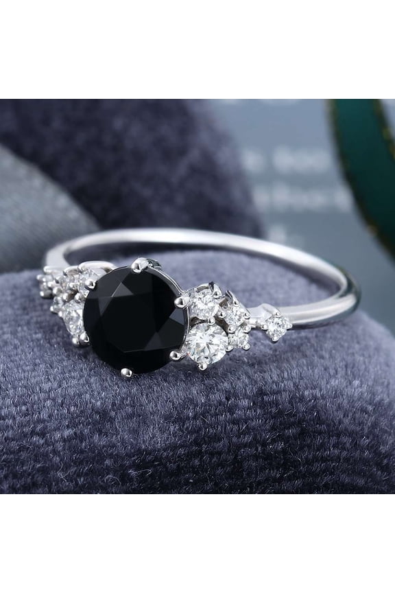 2 CT Moissanite Diamond Engagement Ring Silver Round Cut Ring Comfort Fit Amazing Birthday Gift for Sister