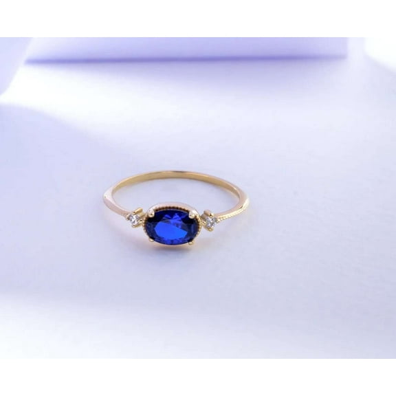 Jewelerix 3 Stone Oval Cut Ring Plated Yellow Gold Moissanite Diamond Engagement Ring 1.50 CT Forever One Her Birthday Gift Ring