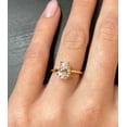 thumbnail image 1 of Jewelerix Brilliant Pear Cut Ring 1 CT Moissanite Diamond Engagement Ring Plated White/Yellow/Rose Gold Proposal Gift, 1 of 3