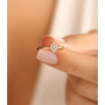 thumbnail image 1 of Jewelerix Delicate Cluster Diamond Ring in 10K Gold Vermeil Ring, Dainty Minimalist Engagement or Promise Jewelry Gift for Women, Elegant Everyday Design, 1 of 5