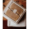 thumbnail image 1 of Jewelerix Gorgeous Emerald Cut Moissanite Engagement Wedding Promise Diamond Ring 10K Gold Valentine's Surprise Gift, 1 of 5