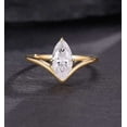 thumbnail image 1 of Jewelerix Gorgeous Marquise Cut Ring 1.50 CT Moissanite Diamond Engagement Ring Plated Yellow /Rose Gold Promise Rings for Her, 1 of 6
