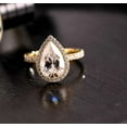 thumbnail image 1 of Jewelerix Gorgeous Pear Cut Ring 2.50 CT Moissanite Diamond Engagement Ring 18K Yellow/Rose Gold Proposal Comfort Fit Promise Rings, 1 of 5