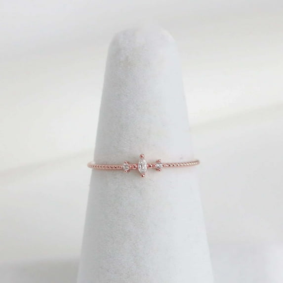 Jewelerix Marquise Cut Comfort Fit Ring Amazing Moissanite Diamond Engagement Ring 14K Wedding Valentine's Surprise Gift