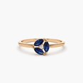 thumbnail image 1 of Jewelerix Marquise Cut Ring 14K Gold Blue Moissanite Diamond Engagement Ring 2 CT Amazing Anniversary Gift for Women, 1 of 2
