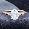 thumbnail image 1 of Jewelerix Moissanite Diamond Engagement Ring 1.50 CT Oval Cut Ring 18K Yellow Gold Proposal Mother's Day Surprise Gift, 1 of 4