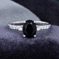 thumbnail image 1 of Jewelerix Oval Cut Ring 1.50 CT Moissanite Diamond Engagement Ring 925 Silver Classic Handmade Jewelry Birthday Gift Ring, 1 of 5