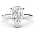thumbnail image 1 of Jewelerix Pear Cut Ring 925 Sterling Moissanite Engagement Ring 1 CT Brilliant Birthday Gift for Sister, 1 of 4
