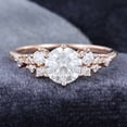 thumbnail image 1 of Jewelerix Prettiest 2 CT Round Cut Ring Moissanite Diamond Engagement Ring 10K White Gold Comfort Fit Forever one Her Birthday Gift Ring, 1 of 5