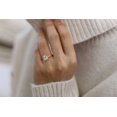 thumbnail image 1 of Jewelerix Solitaire Cushion Cut Ring 1 CT Moissanite Diamond Engagement Ring 14K Yellow/Rose Gold Wedding Ring for Her, 1 of 6