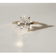 thumbnail image 1 of Jewelerix Solitaire Oval Cut Ring 1.50 CT Moissanite Diamond Engagement Ring 10K Yellow Gold Proposal Wedding Ring for Her, 1 of 5