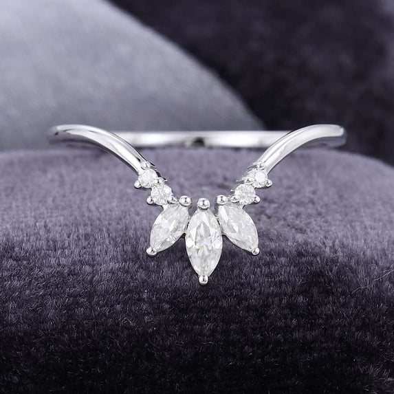 Jewelerix colorless 1 CT 925 Sterling Marquise Cut Moissanite Diamond Engagement Ring Mother's Day Surprise Gift Prettiest Ring