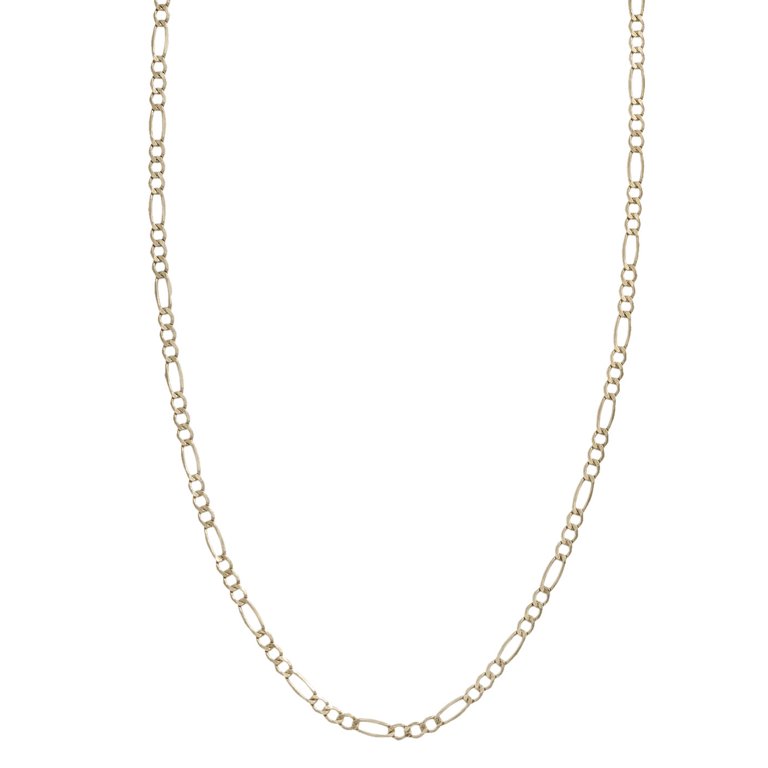 Pori Jewelers 14K Solid Gold Figaro Chain Necklace BOXED