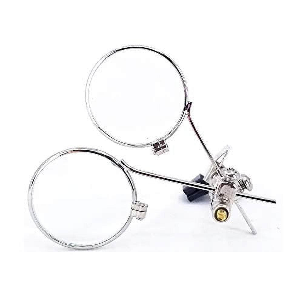 Glasses Magnifier Folding Clip On Loupe Eyeglass Lens Clear Lens 2X  Magnifying Glasses Magnifier Reading Jewelry Tool 