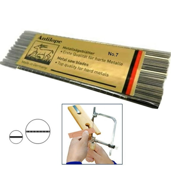 Jewelers Saw Blades # 7 Antilope Pkg 144 Pcs Gross Silversmiths Craftsman Tool