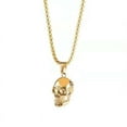 thumbnail image 1 of Jewelers Stainless Steel Retro Gothic Skull Style Cocktail Party Biker Pendant Necklace, 1 of 14