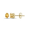 thumbnail image 1 of JewelersClub 0.45 CTW Citrine Stud Earrings – 14K Gold Plated Silver (.925)| Hypoallergenic Studs for Women - Oval Cut Set with Push Backs, 1 of 3