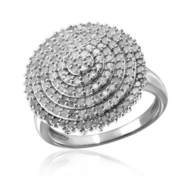 JewelersClub 0.925 Sterling Silver 1.00 Carat White diamond Ring for Women | Diamonds for Everyday Womens Wear