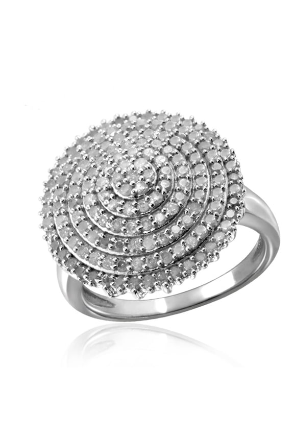 0.925 Sterling Silver 1.00 Carat White diamond Ring for Women | Diamonds for Everyday Womens Wear