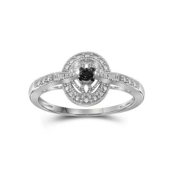 JewelersClub 0.925 Sterling Silver Accent Black diamond Ring for Women | Diamonds for Everyday Womens Wear