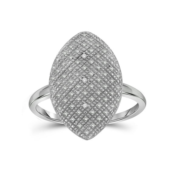 JewelersClub 0.925 Sterling Silver Accent White diamond Ring for Women | Diamonds for Everyday Womens Wear