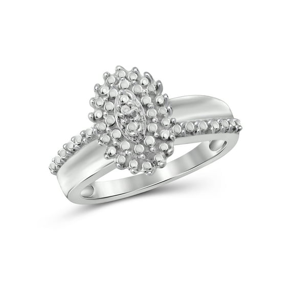 JewelersClub 0.925 Sterling Silver Accent White diamond Ring for Women | Diamonds for Everyday Womens Wear