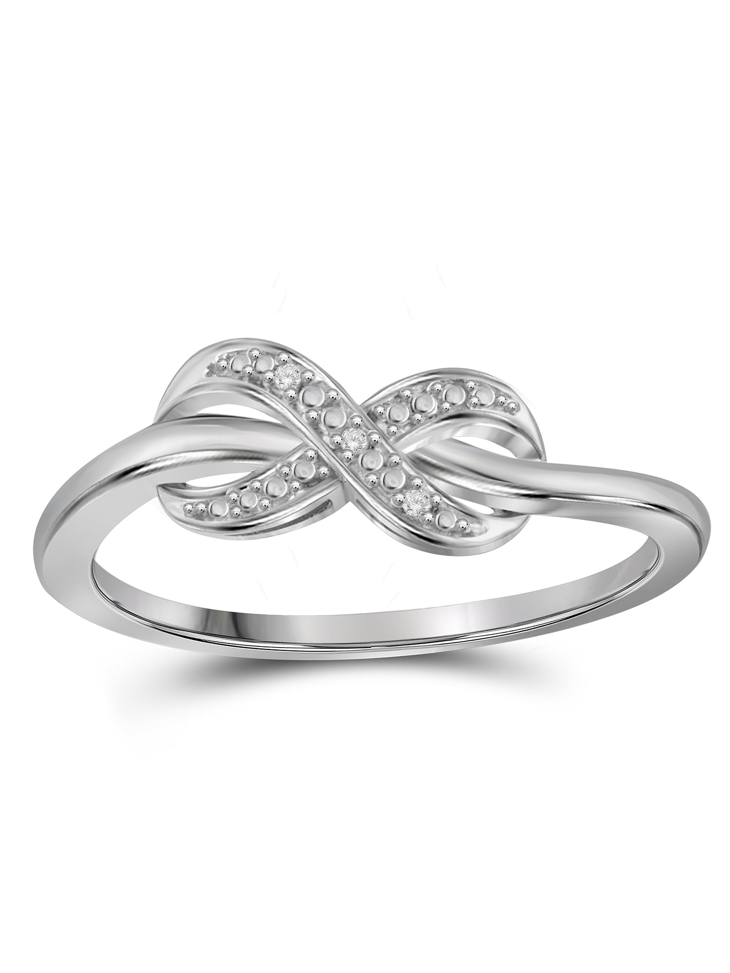 JewelersClub 0.925 Sterling Silver Accent White diamond Ring for Women | Diamonds for Everyday Womens Wear