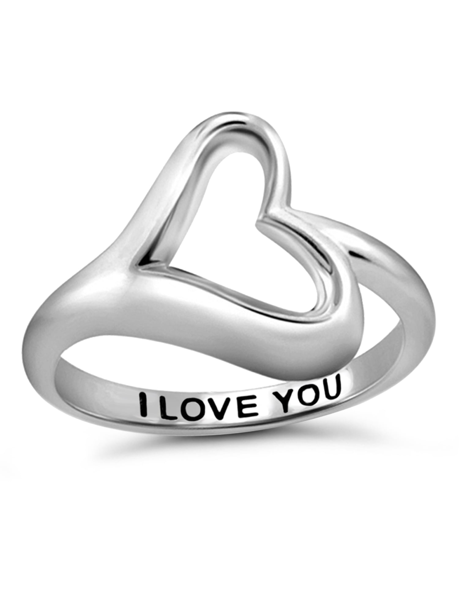 Buy BS BLOOMSTYLE 925 Original Silver Dual Heart Infinity Love Heart Ring  for Women and Girls at Amazon.in