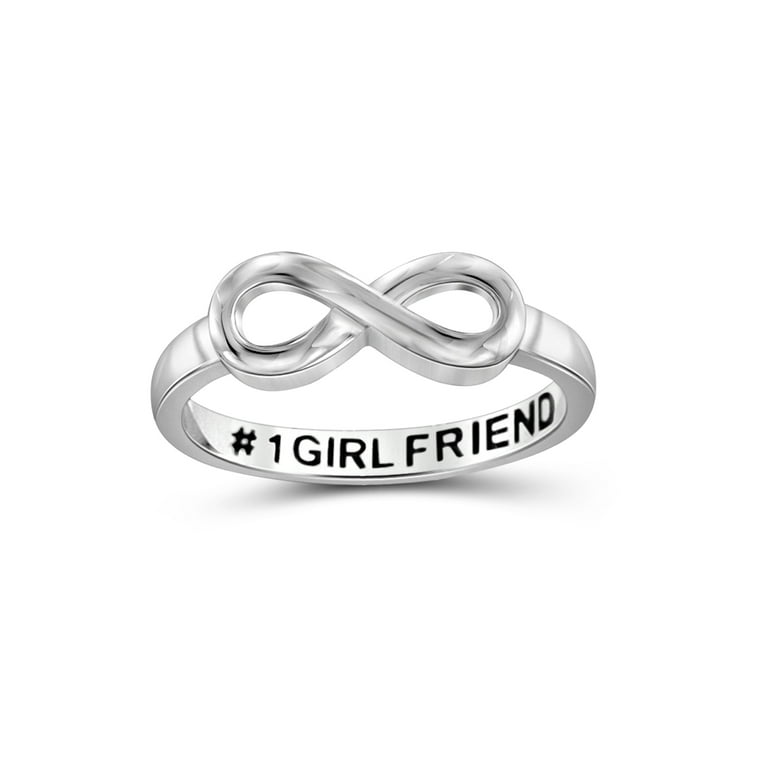 JewelersClub Sterling Silver Infinity Friendship Ring for