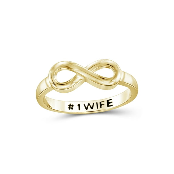 JewelersClub 0.925 Sterling Silver Infinity Friendship Ring for Women | Personalized 1 Wife Eternity Knot Symbol Band